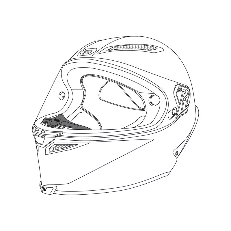 AGV Breath Deflector Pista/Corsa (20KIT60200999)