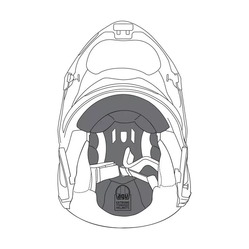 AGV Double Face Removable Top Liner Sportmod