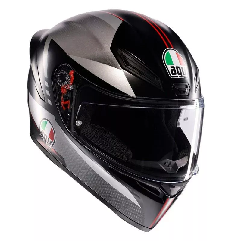 AGV K1 S LAP Matt Black/Grey/Red (L)