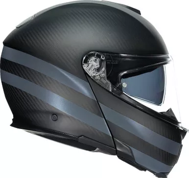 AGV SportModular Dark Refractive Carbon Black Helmet