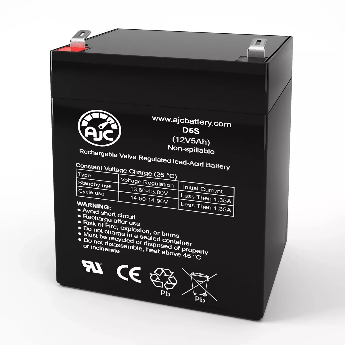 AJC Battery Compatible with IBM 2130-RU1 2130-1RX 40K9656 40K9707 12V 5Ah UPS Battery