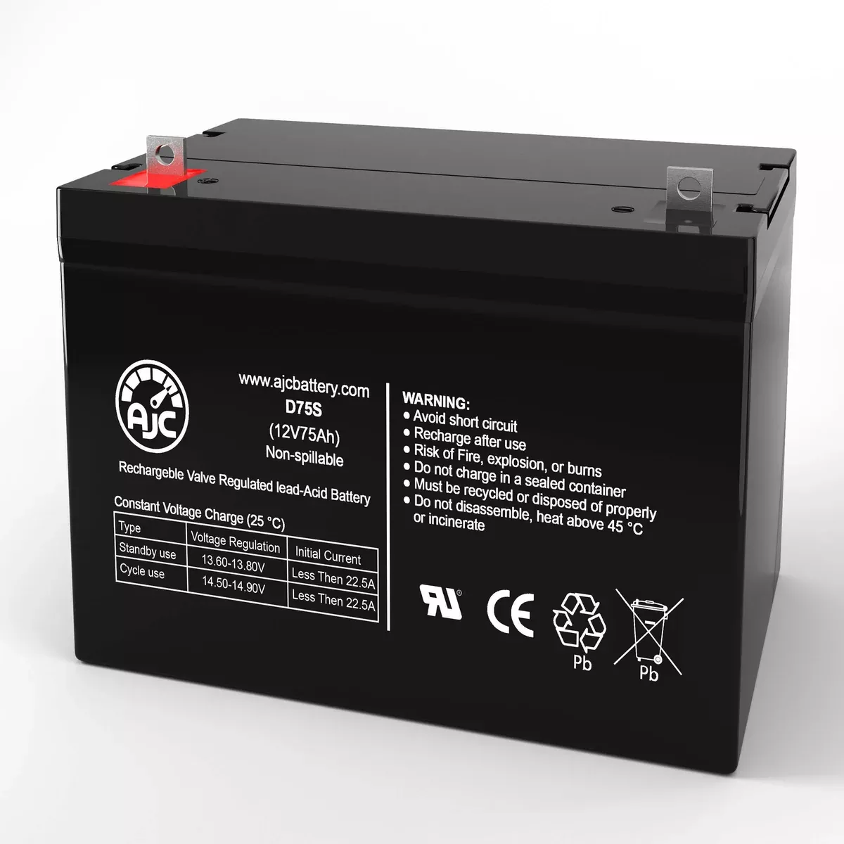 AJC Battery Compatible with Tripp Lite BP36VXR 12V 75Ah UPS Battery