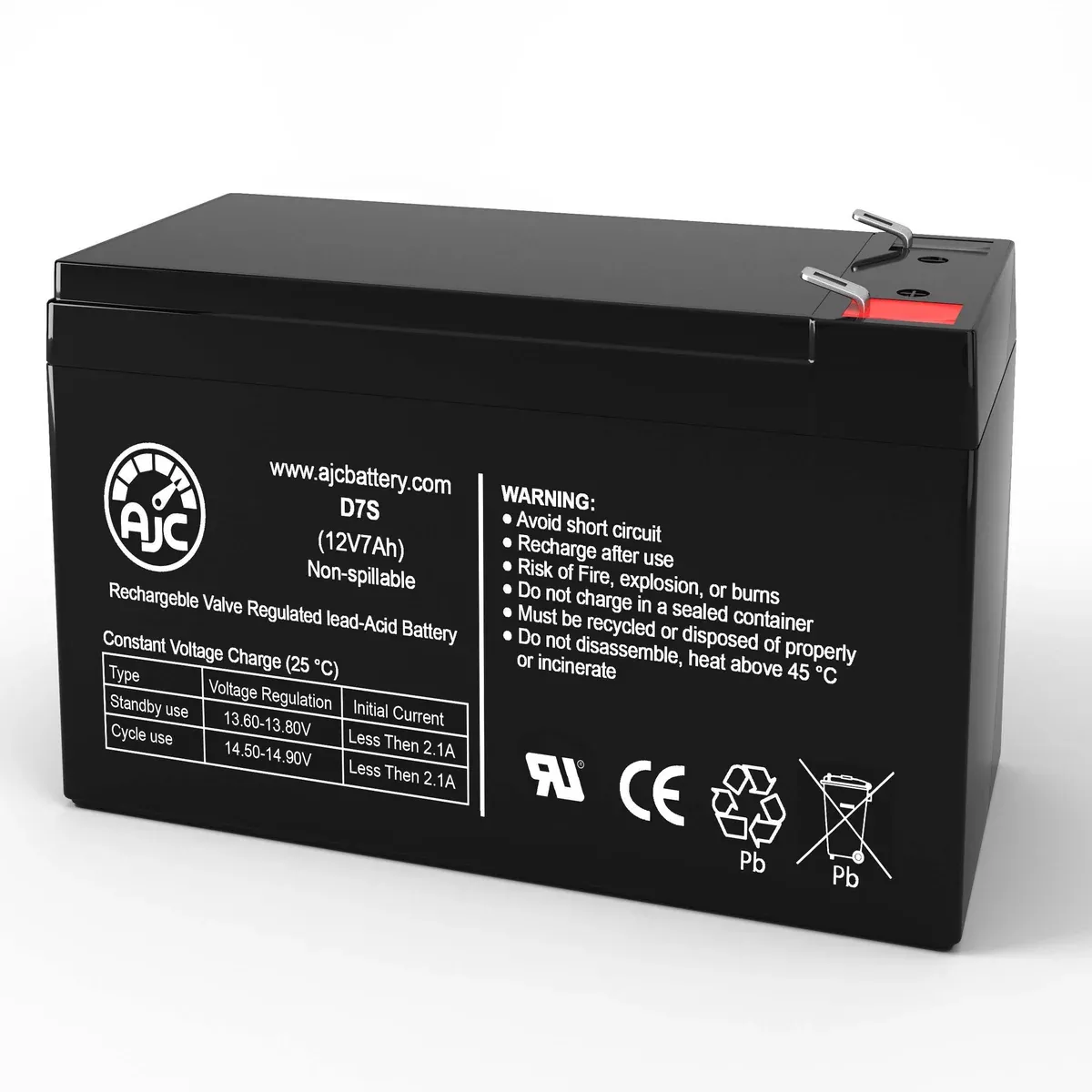 AJC Battery Compatible with Viking Access I-8 12V 7Ah Alarm Battery