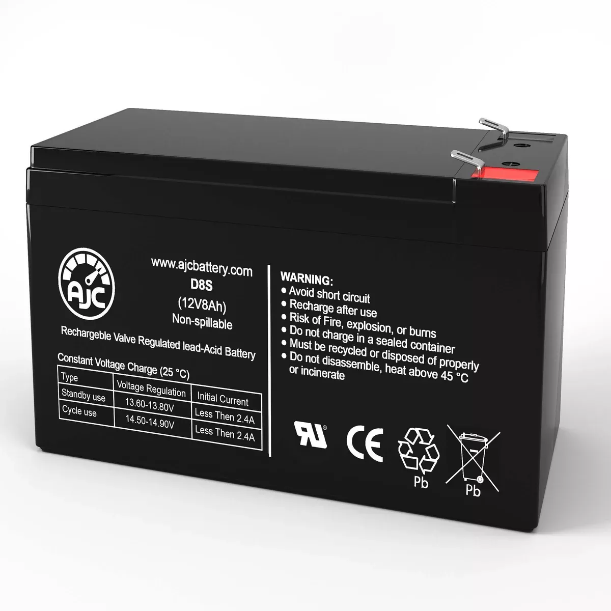 AJC Battery Compatible with Xtreme Power XVRT-1000 12V 8Ah UPS Battery