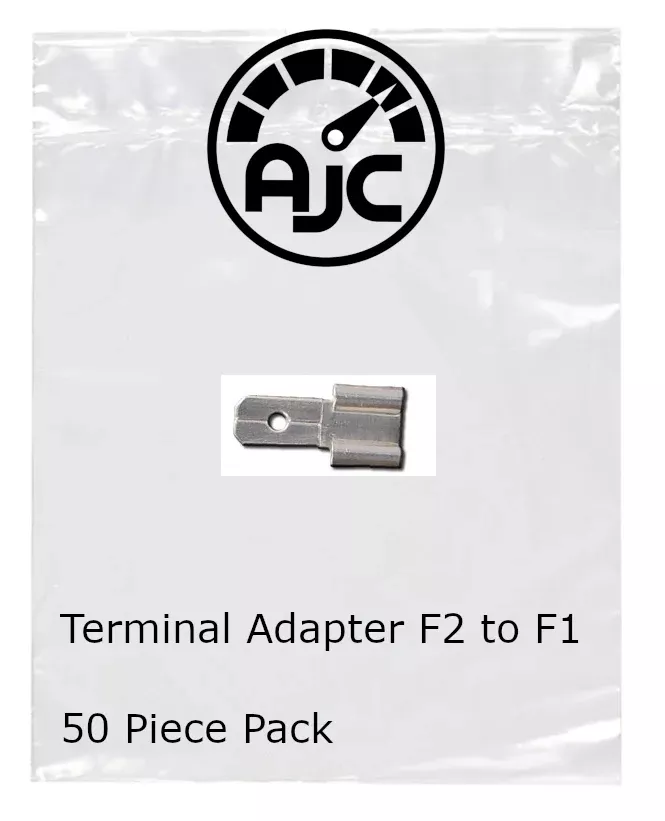 AJC F2 To F1 Terminal Adapters – 50 Piece Pack