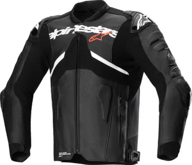 Alpinestars Atem V5 Black White Leather Jacket