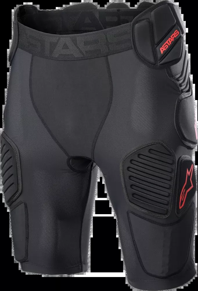 Alpinestars Bionic PRO Protection Shorts Black RED 2X – 6507523-13-XXL