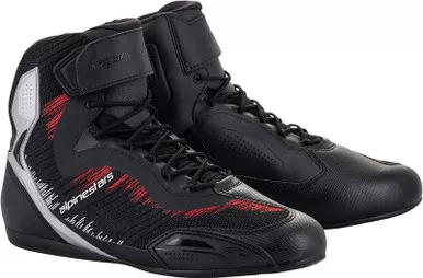 Alpinestars Faster-3 Rideknit Black Silver Red Shoes