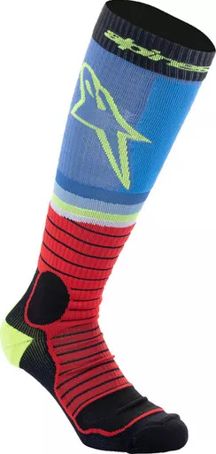 Alpinestars MX Pro Black Red Blue Yellow Socks