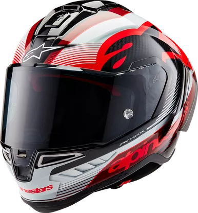 Alpinestars Supertech R10 Team Carbon Red White Helmet