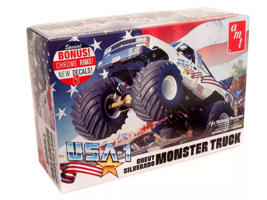 AMT Chevy Silverado Monster Truck "USA-1"1:25 Scale Model Kit