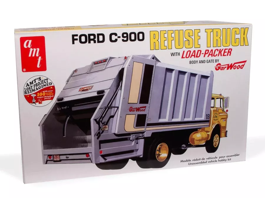 AMT Ford C-900 Garbage / Refuse Truck 1:25 Scale Model Kit