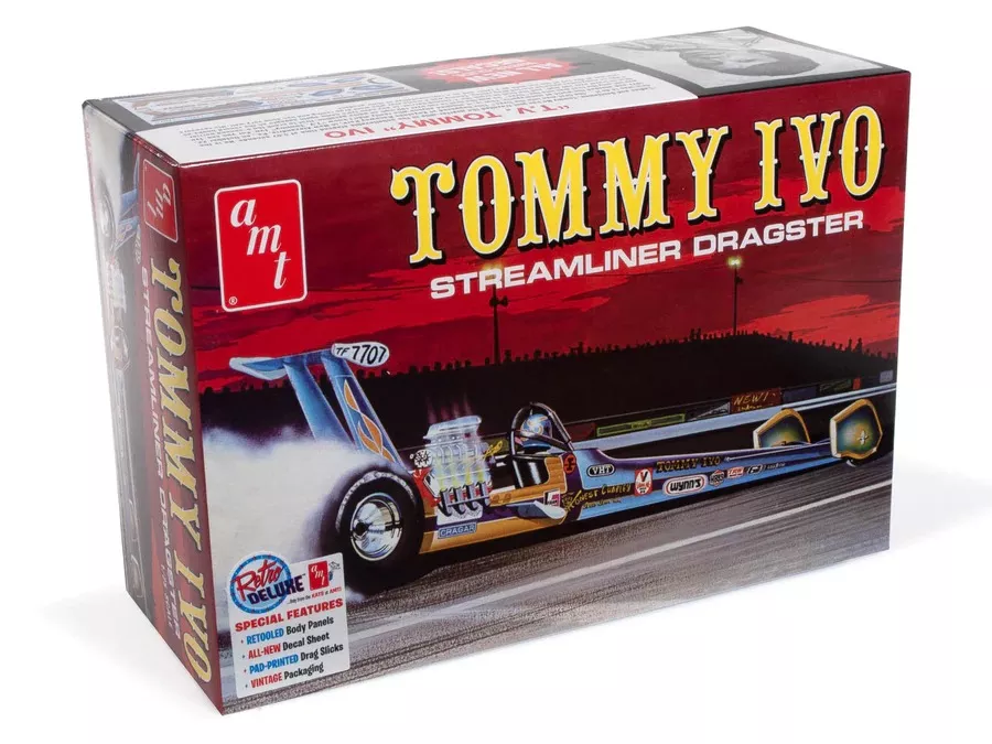 AMT Top Fuel Streamliner Dragster "Tommy Ivo" 1:25 Scale Model Kit