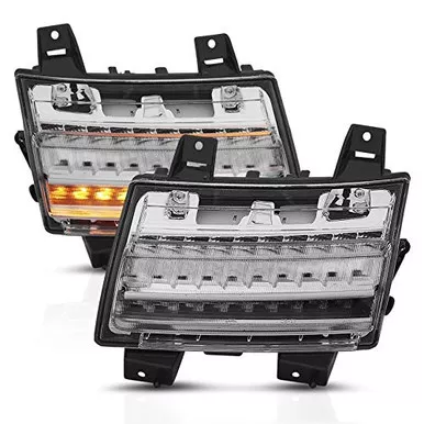 Anzo USA 511083 LED Side Marker Light for Jeep Wrangler 2018 Chrome Clear