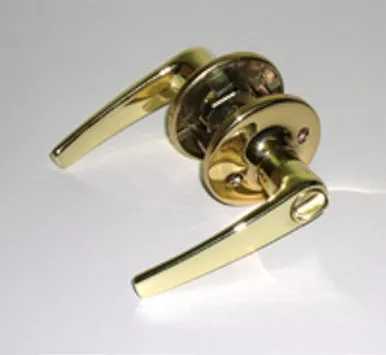 AP Products 013-231 Lever Style Privacy Lock Brass