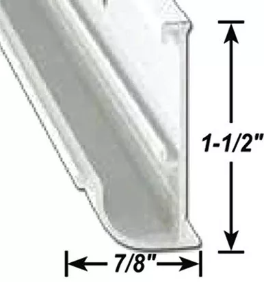 AP Products 021-56201-16 Polar White Aluminium Insert Gutter Rail
