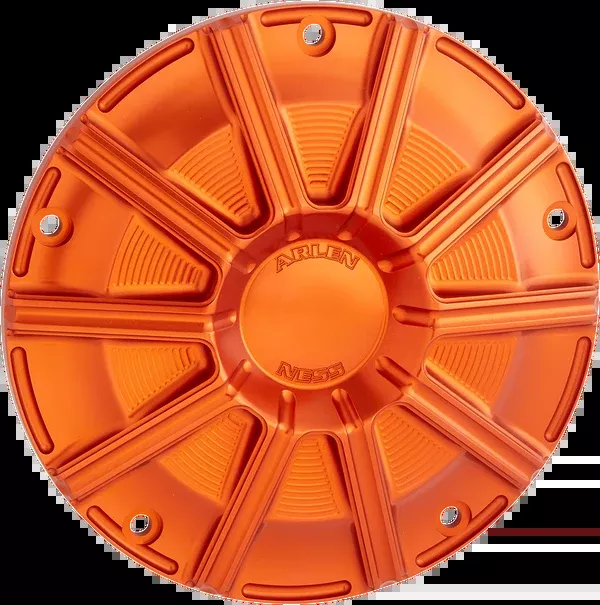 Arlen NESS 10-Gauge Derby Cover – Orange – Touring/Trike