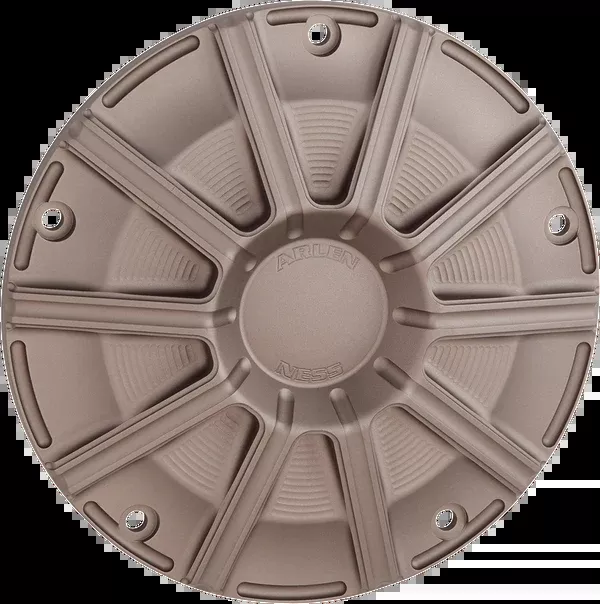 Arlen NESS 10-Gauge Derby Cover – Titanium – Touring/Trike