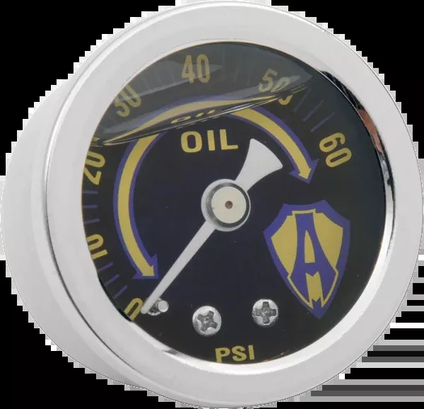 Arlen NESS Oil Pressure Gauge Kit – Replacement – Chrome