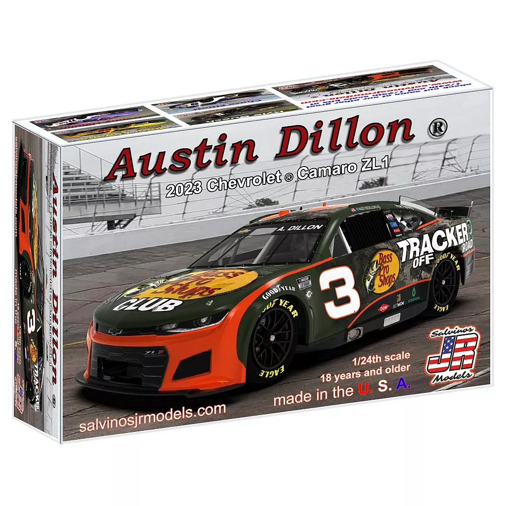 Austin Dillon #3 "Bass Pro Shop" Camaro 1:24 Scale Model Car Kit