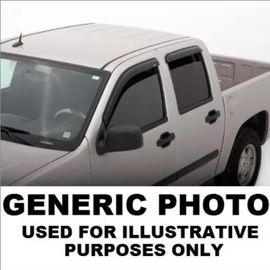 AVS Ventvisor Smoke - 4pc Front & Rear Set - 94505