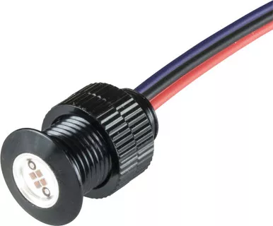 Bagger Nation Lightning Bolts Red Led Black - BOLTS-BRK-B