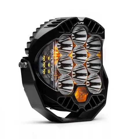Baja Designs Auxiliary LED Light Pod Baja Amber Backlight LP9 Series Spot Pattern Baja Amber Lens Universal 330011