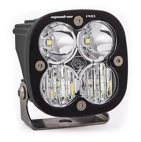 Baja Designs Auxiliary LED Light Pod Each Black Case Squadron Pro Series Driving/Combo Pattern Baja Amber Lens Universal 490013
