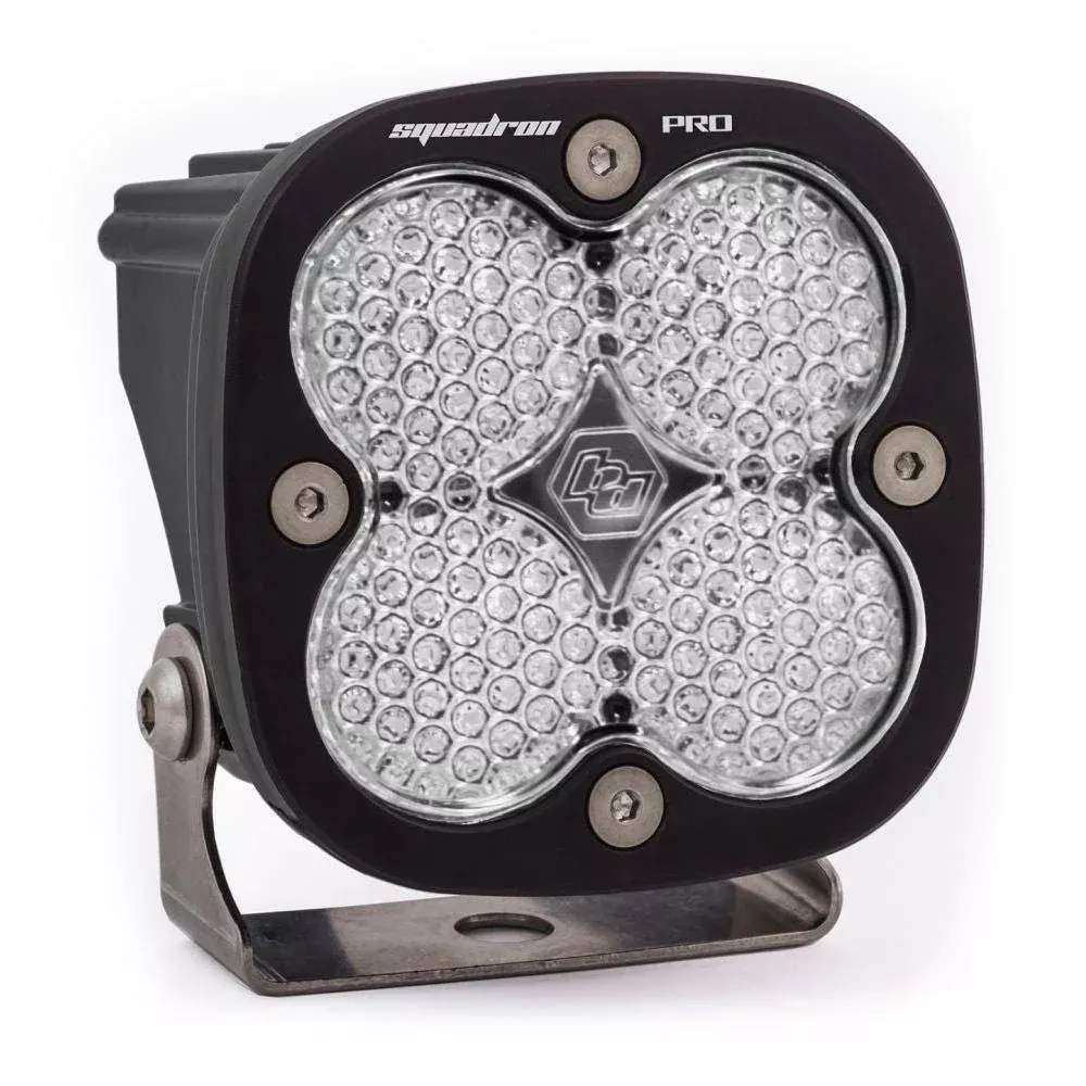 Baja Designs Auxiliary LED Light Pod Each Black Case Squadron Pro Series Work/Scene Pattern Baja Amber Lens Universal 490016
