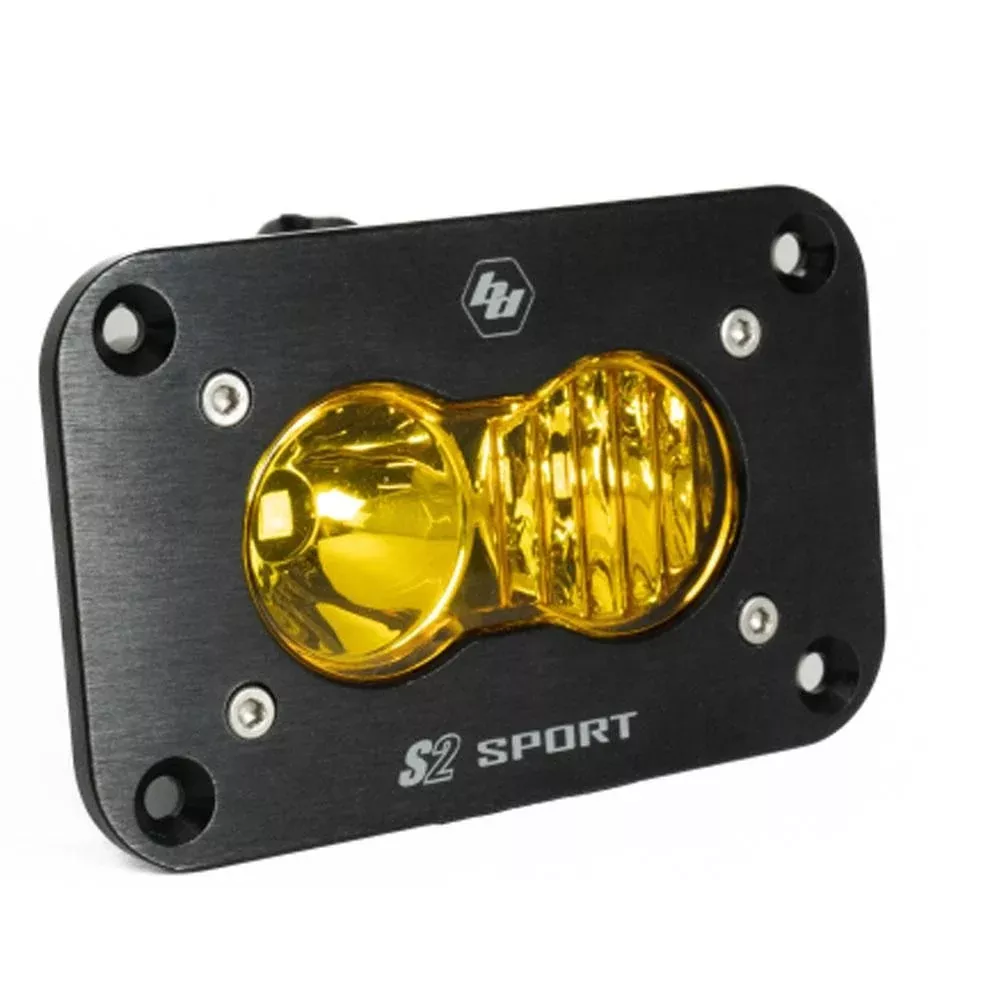 Baja Designs Auxiliary LED Light Pod Each Black Flush Mount S2 Sport Series Driving/Combo Pattern Clear Lens Universal 541003