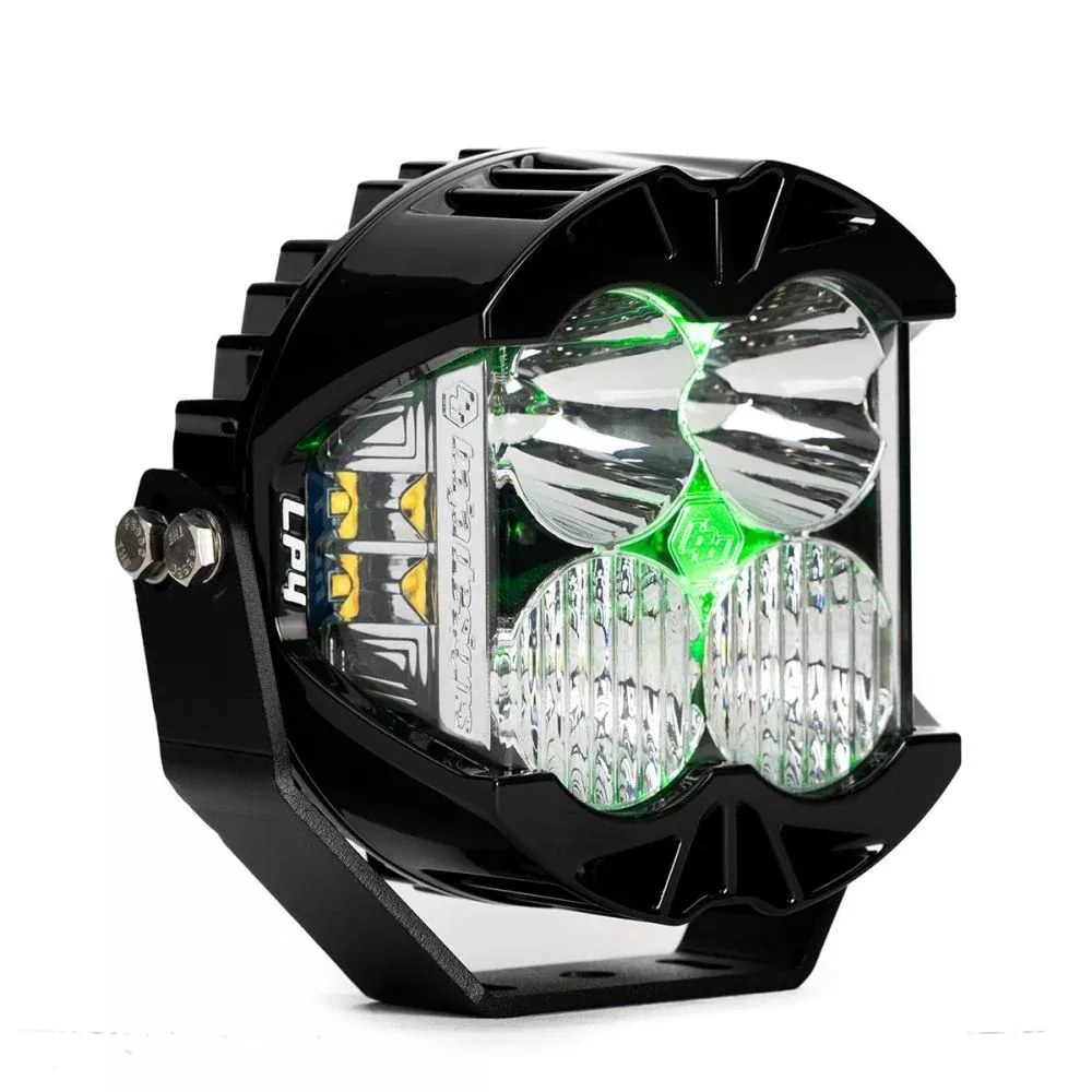 Baja Designs Auxiliary LED Light Pod Each Green Backlight LP4 Pro Series Driving/Combo Pattern Clear Lens Universal 290016