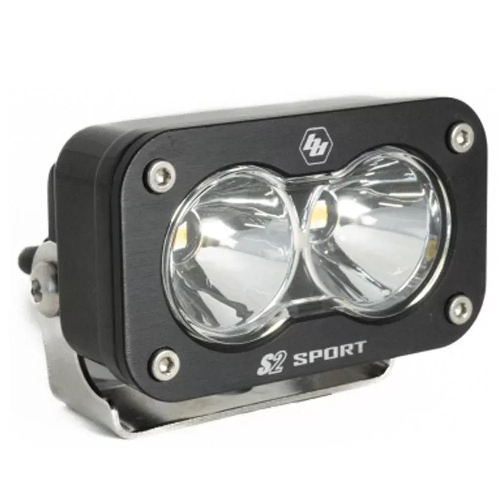 Baja Designs Auxiliary LED Light Pod Each S2 Sport Series Spot Pattern Clear Lens Universal 540001