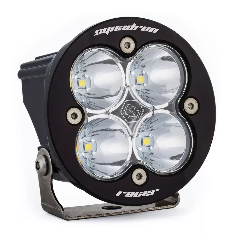 Baja Designs Auxiliary LED Light Pod Each Squadron-R Racer Series Spot Pattern Clear Lens Universal 730001