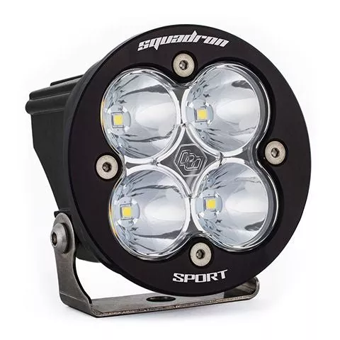 Baja Designs Auxiliary LED Light Pod Each Squadron-R Sport Series Spot Pattern Clear Lens Universal 580001