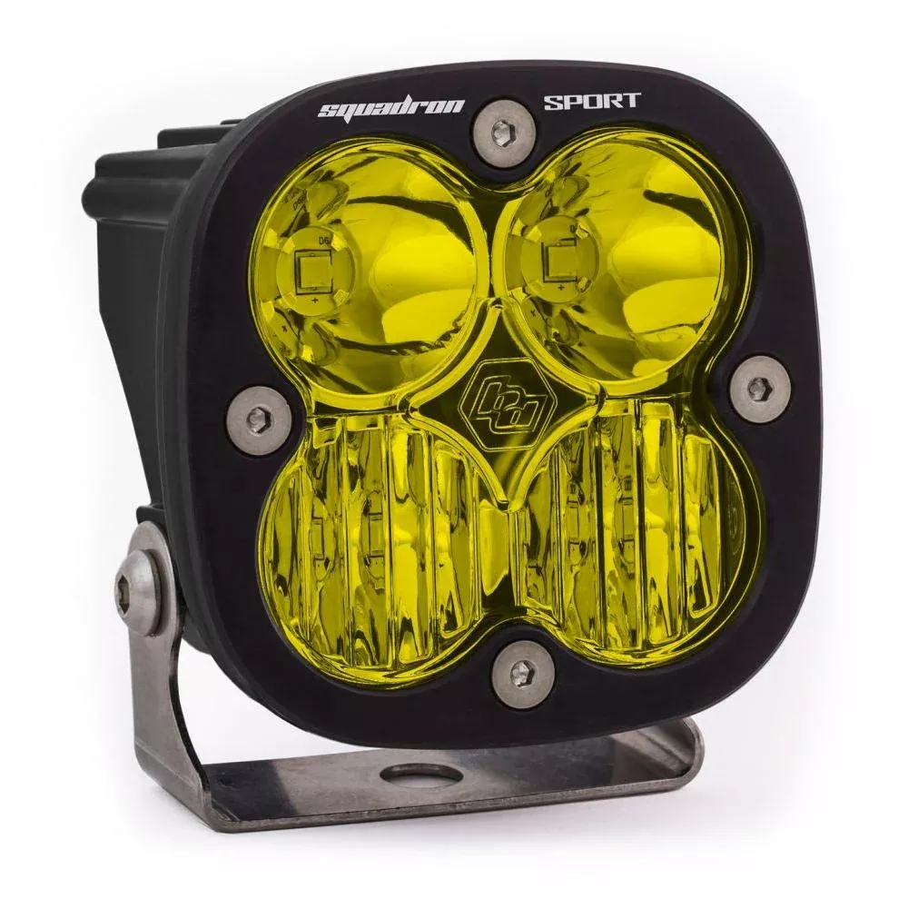 Baja Designs Auxiliary LED Light Pod Each Squadron Sport Series Driving/Combo Pattern Baja Amber Lens Universal 550013