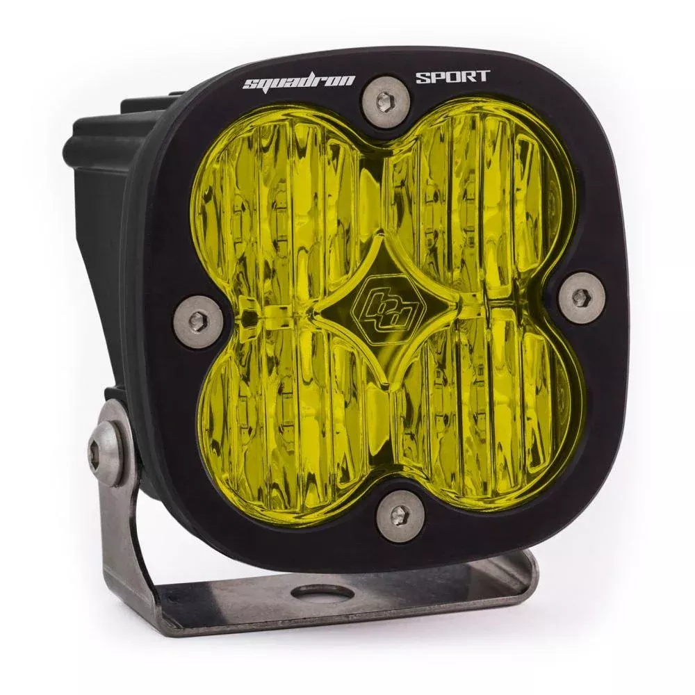 Baja Designs Auxiliary LED Light Pod Each Squadron Sport Series Wide Cornering Pattern Baja Amber Lens Universal 550015