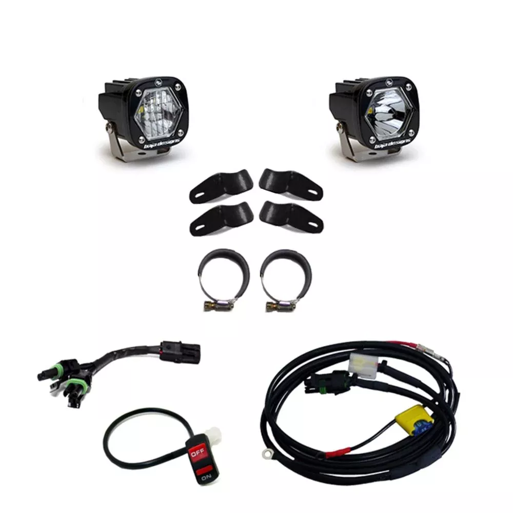 Baja Designs Auxiliary LED Light Pod Each Universal Battery S1 Series Driving/Combo Pattern Clear Lens Universal 507097