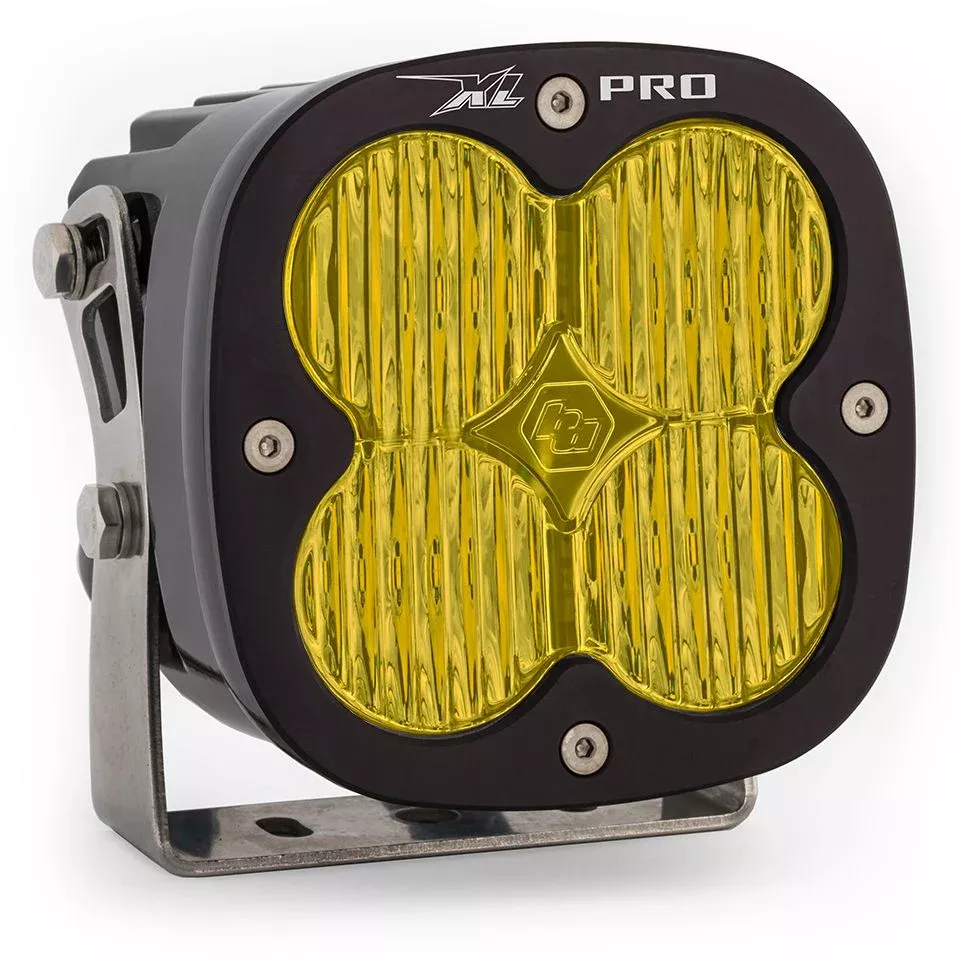 Baja Designs Auxiliary LED Light Pod Each XL Pro Series Wide Cornering Pattern Baja Amber Lens Universal 500015