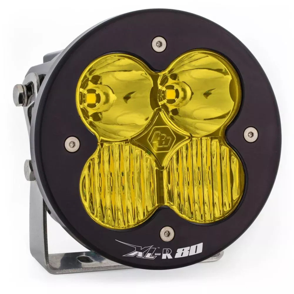 Baja Designs Auxiliary LED Light Pod Each XL-R 80 Series Driving/Combo Pattern Baja Amber Lens Universal 760013