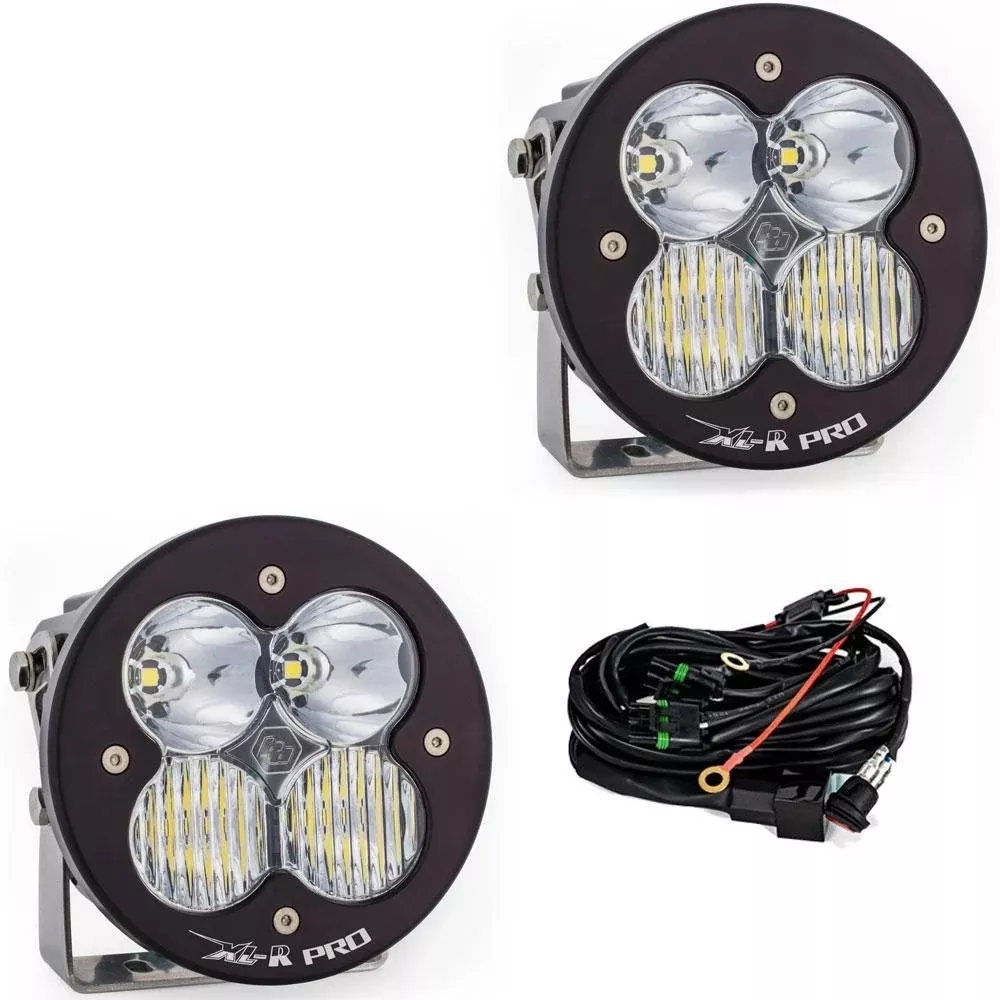 Baja Designs Auxiliary LED Light Pod Pair XL-R Pro Series Driving/Combo Pattern Clear Lens Universal 537803