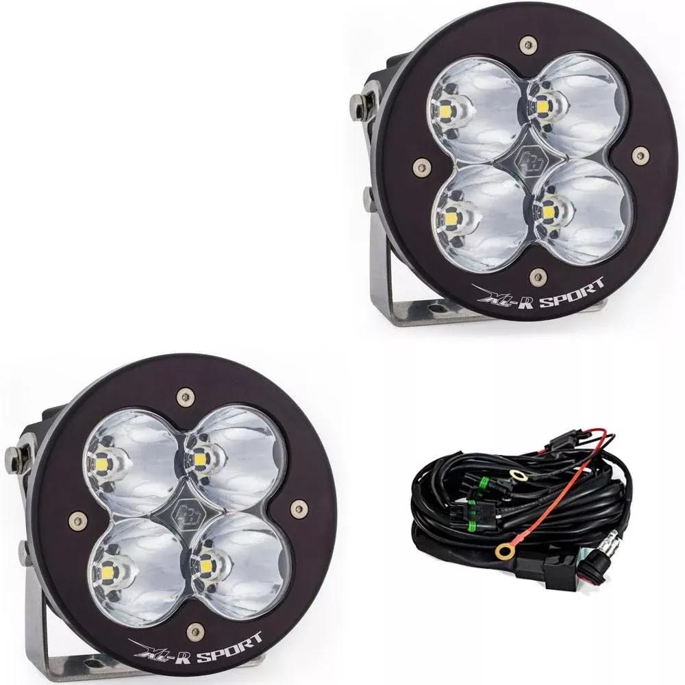 Baja Designs Auxiliary LED Light Pod Pair XL-R Sport Series Spot Pattern Clear Lens Universal 577801