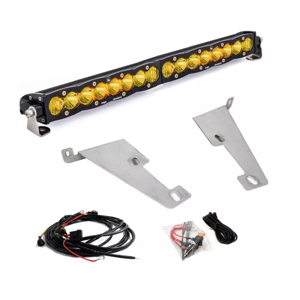 Baja Designs Behind Bumper LED Light Bar Kit 20 inch S8 Series Driving/Combo Pattern Baja Amber Lens 448077