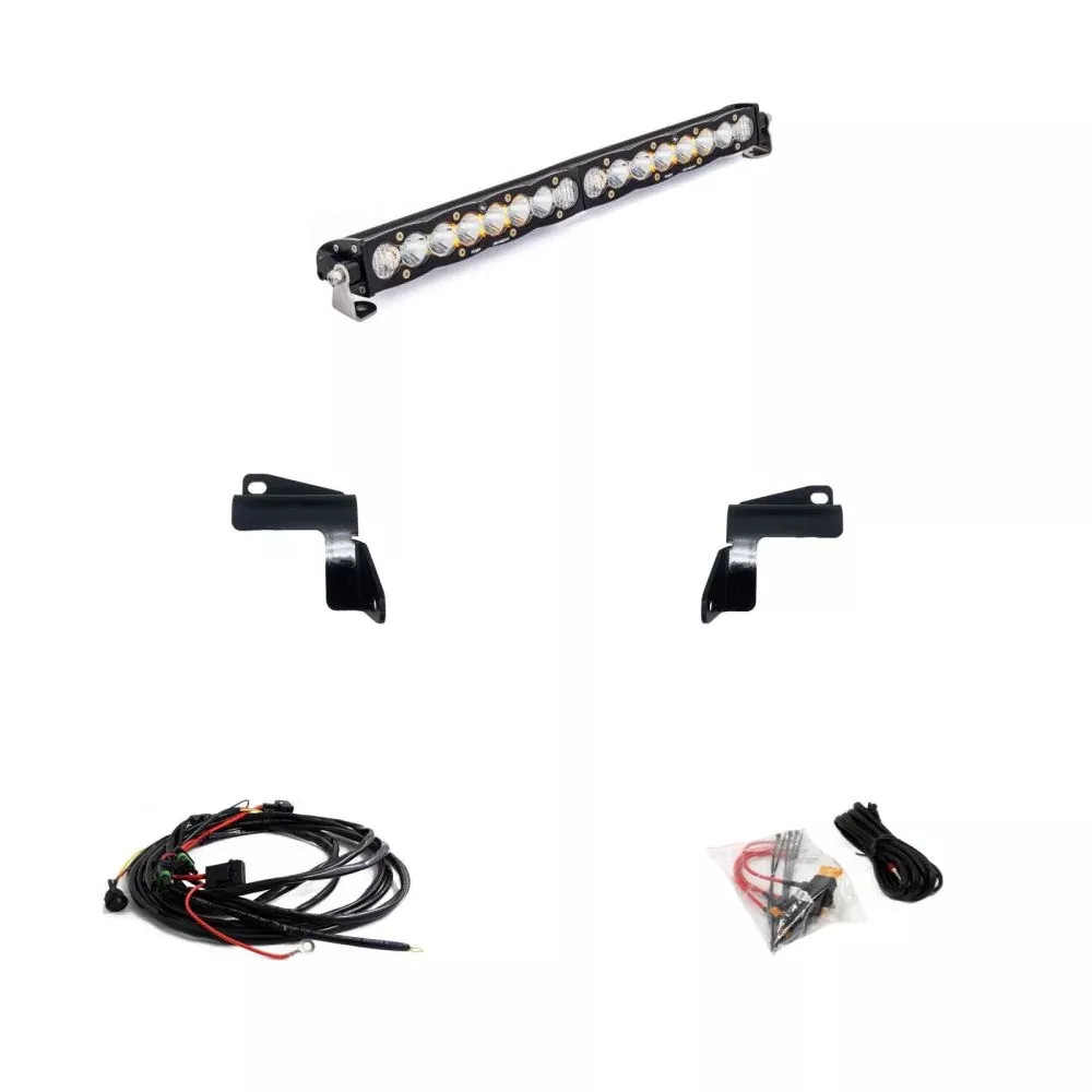 Baja Designs Bumper LED Light Bar Kit 20 inch S8 Series Driving/Combo Pattern Clear Lens For Ram 1500 TRX 2021-2024 448051