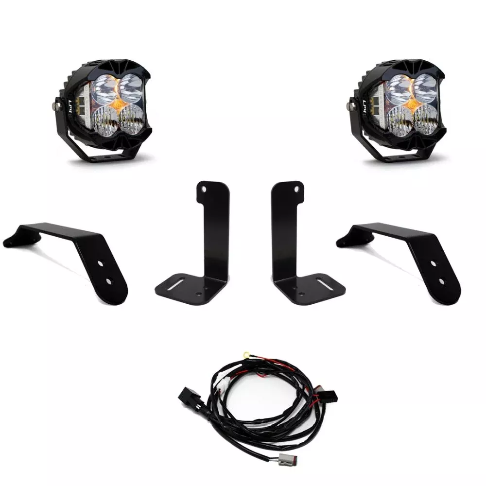Baja Designs Bumper LED Light Kit LP4 Series Driving/Combo Pattern Clear Lens Toggle Wiring 447672