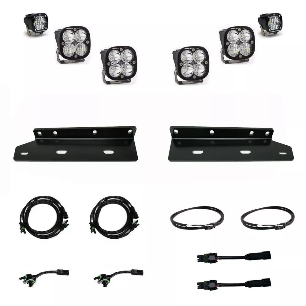 Baja Designs Fog Pocket Light Kit S1 Series Multi Pattern Clear Lens For Ford F-150 Raptor 2021-2023 448054