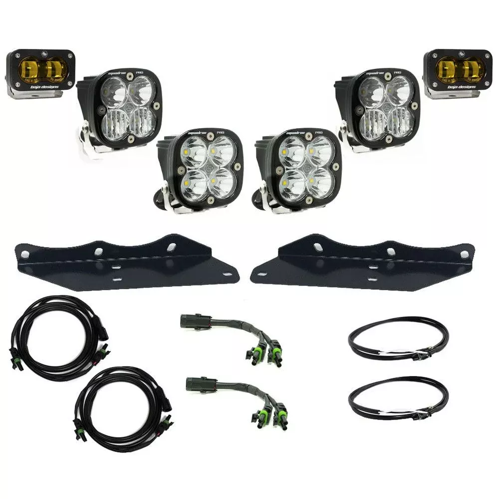 Baja Designs Fog Pocket Light Kit S2 SAE / Pro Series Multi Pattern Baja Amber Lens 448183