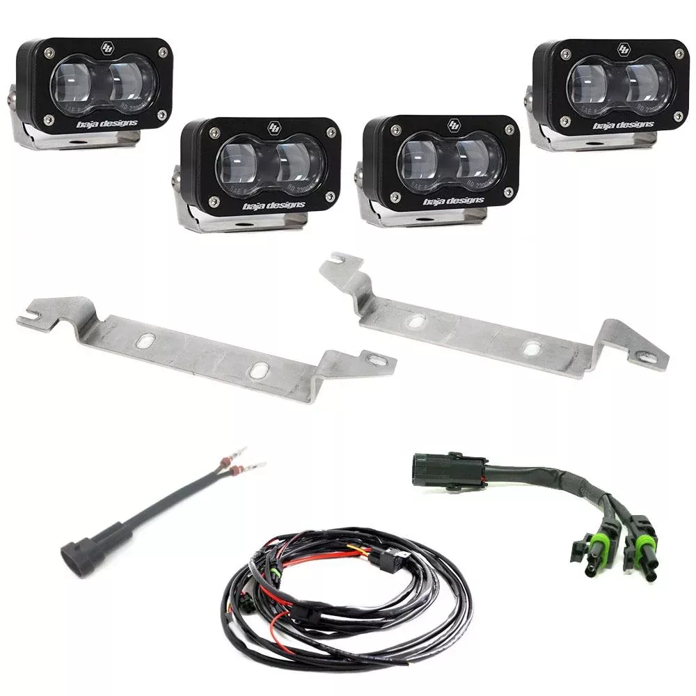 Baja Designs Fog Pocket Light Kit S2 SAE Series Clear Lens 448163