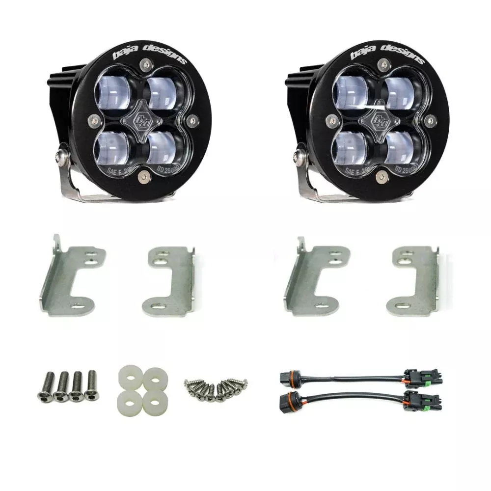 Baja Designs Fog Pocket Light Kit Squadron-R Series SAE Pattern Clear Lens 447635