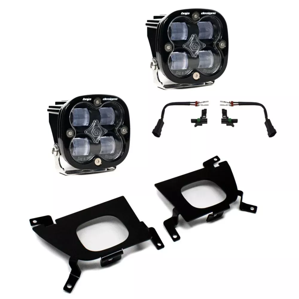 Baja Designs Fog Pocket Light Kit Squadron Series SAE Pattern Clear Lens 447528