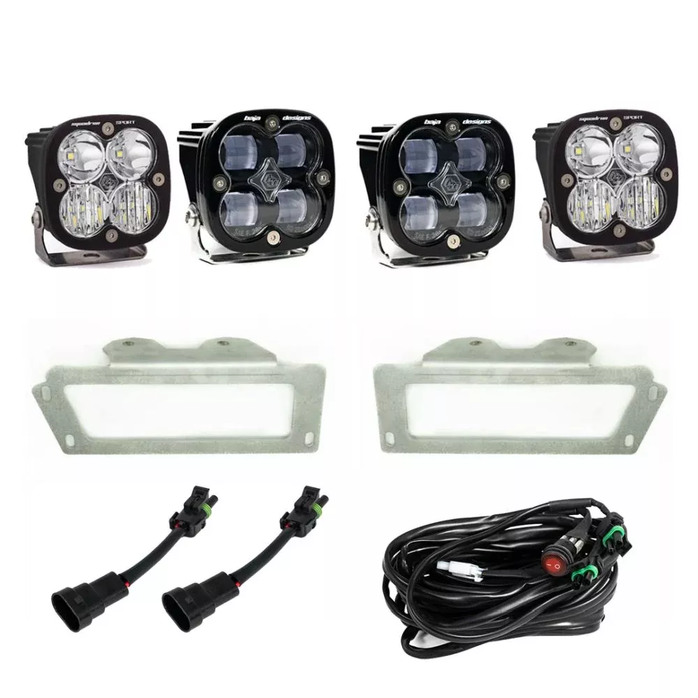 Baja Designs Fog Pocket Light Kit Squadron Series SAE Pattern Clear Lens 447619